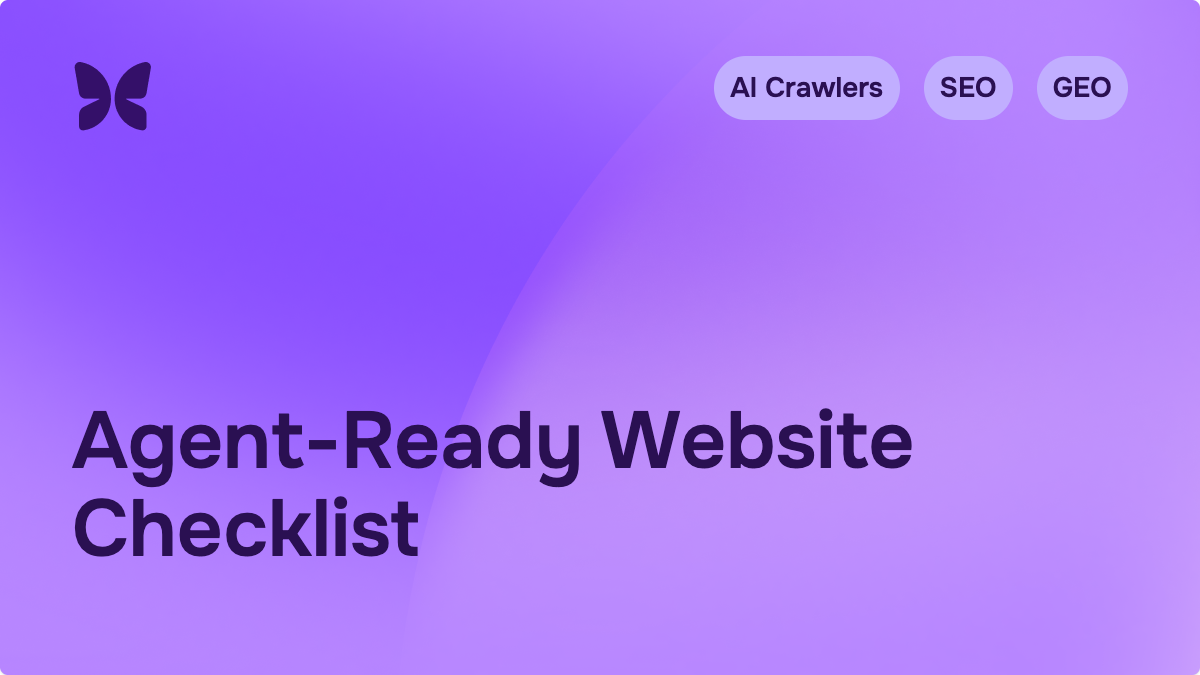 Is your website agent-ready? A practical checklist
