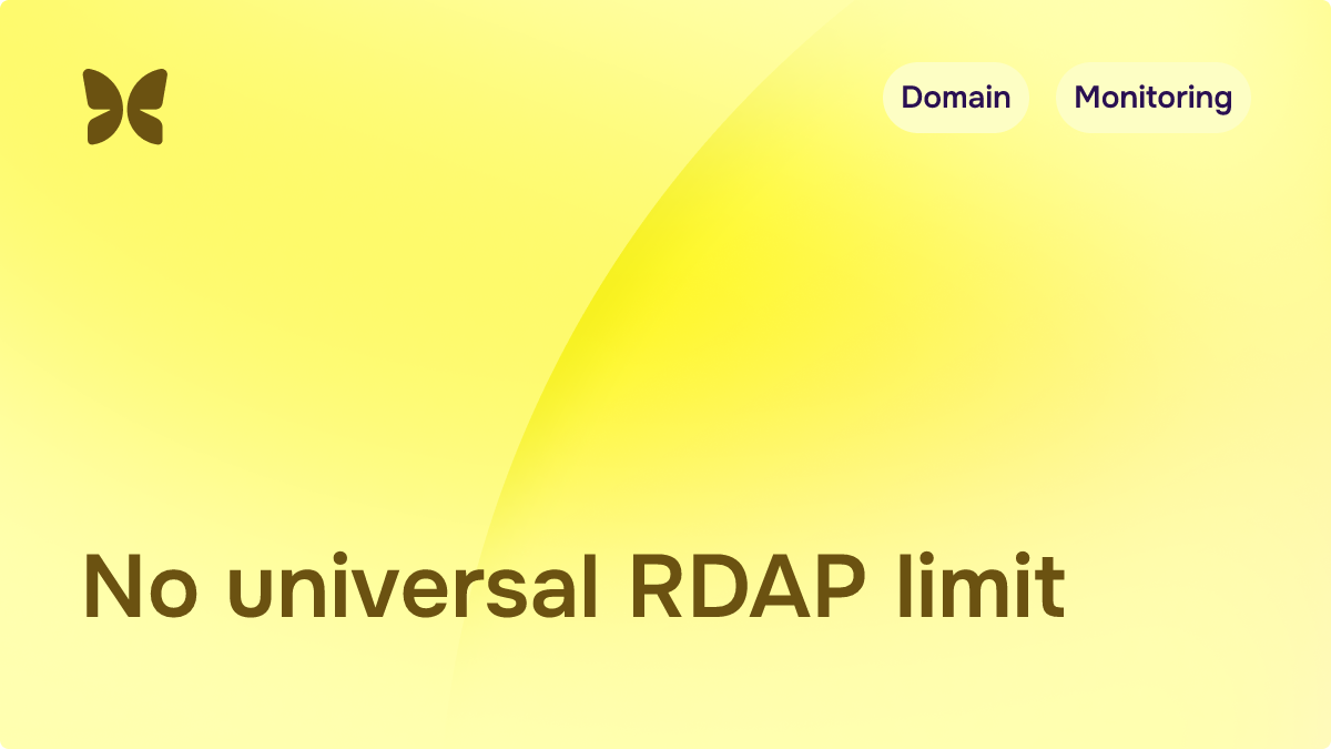 RDAP rate limits and access tiers