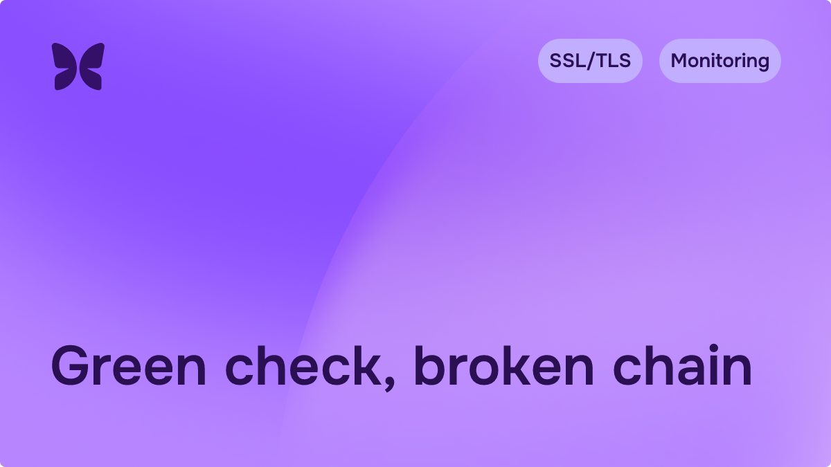 Does your SSL monitor actually check the certificate chain?