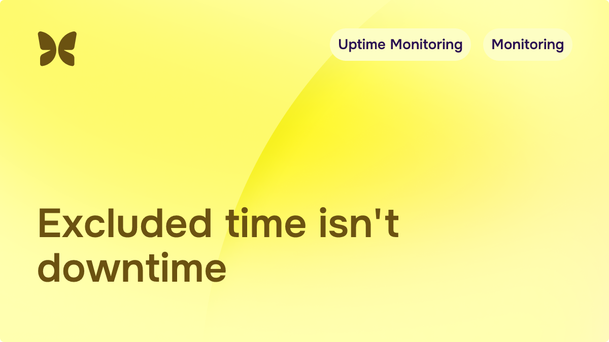 Your uptime percentage isn't calendar math